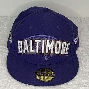 Baltimore Ravens NFL Hat Purple Football Baseball Cap 59Fifty Fitted 7 1/4
